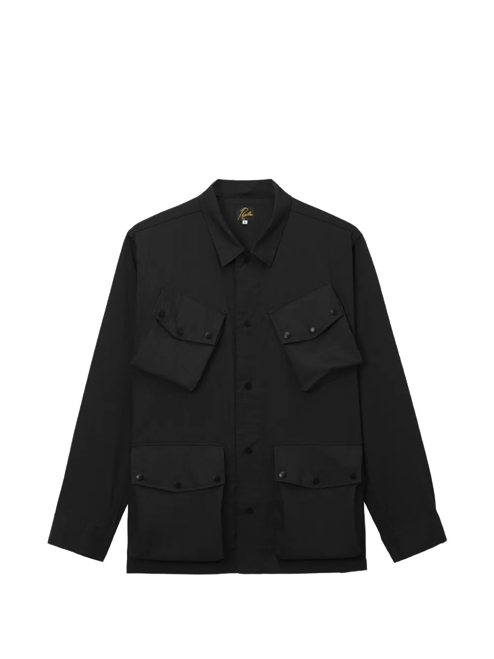 Needles Multi-pocket Snap-button Jacket In Black
