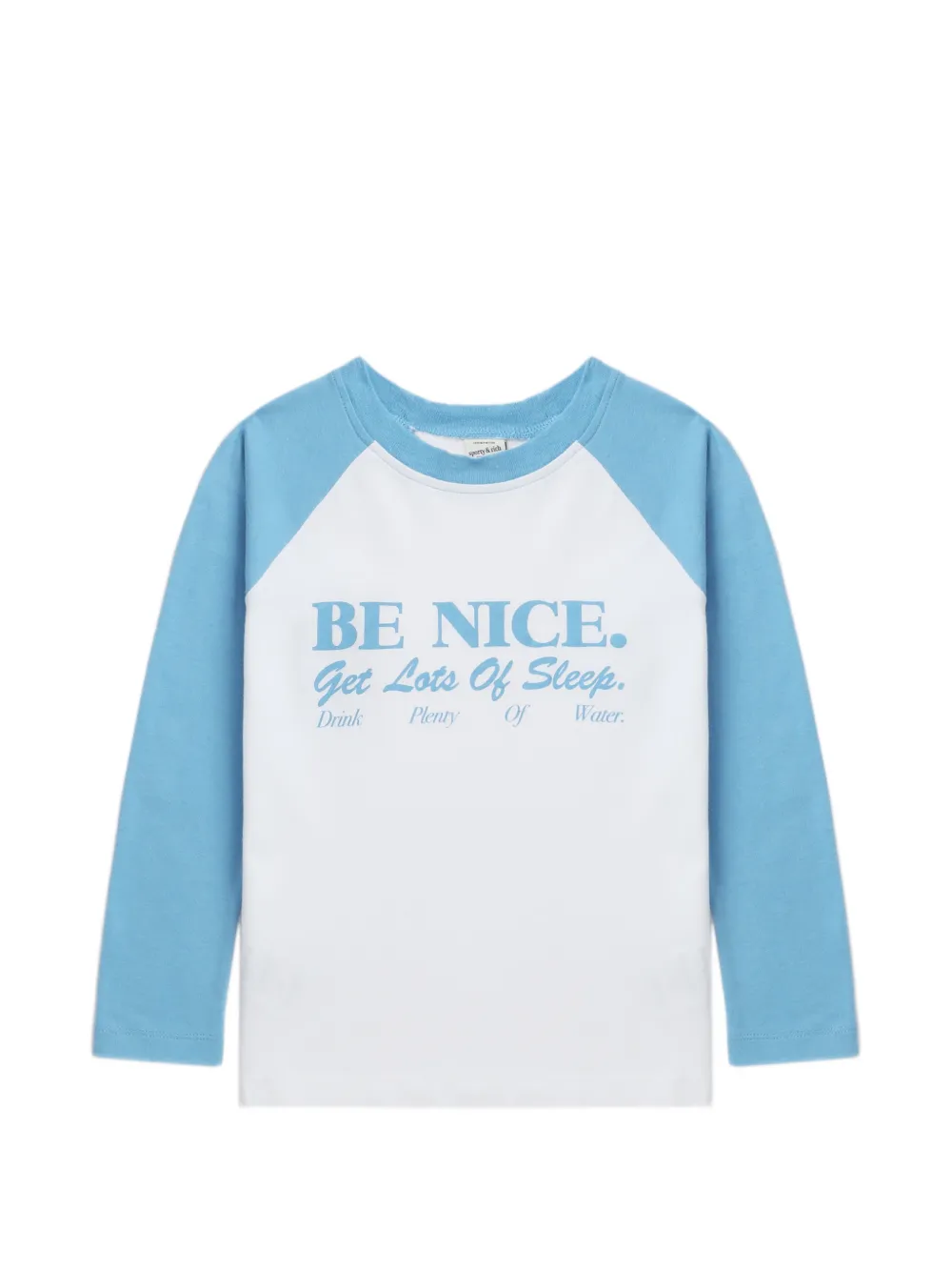 Sporty & Rich printed raglan-sleeve T-shirt - Bianco
