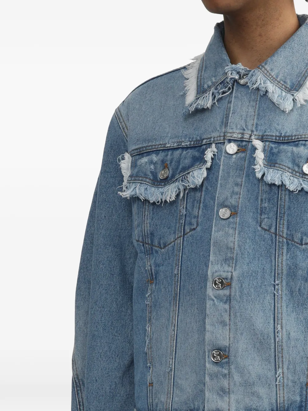 Séfr Denim jack Blauw