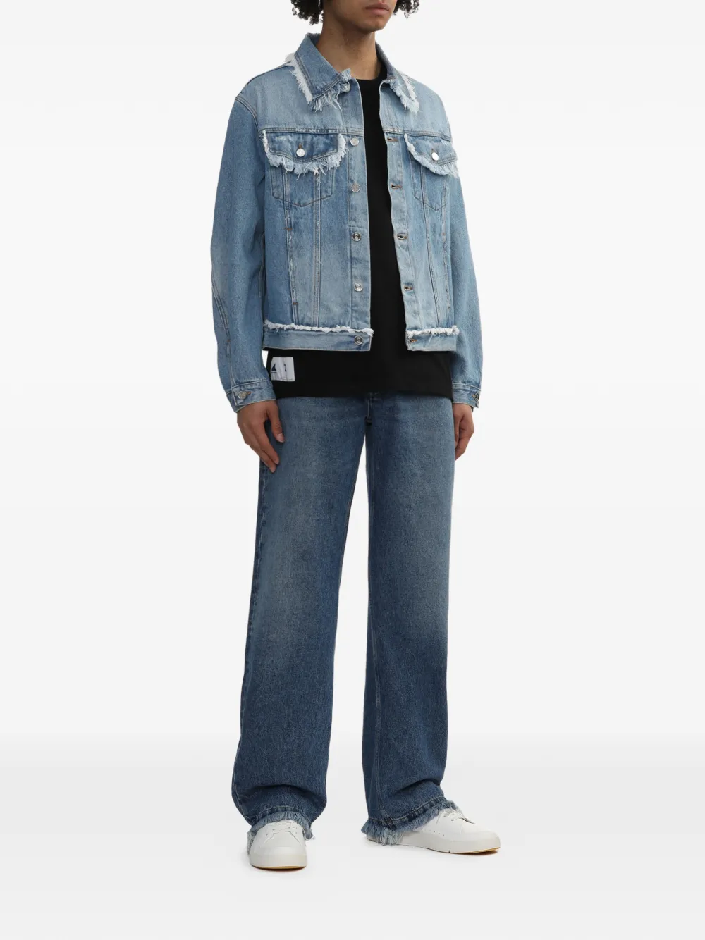Séfr Denim jack Blauw