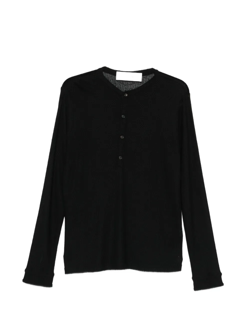 Tattica long-sleeve buttoned cardigan - Nero