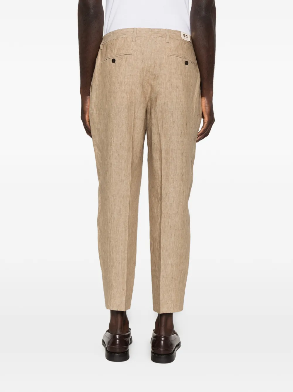 Briglia 1949 Portobello geplooide broek Beige