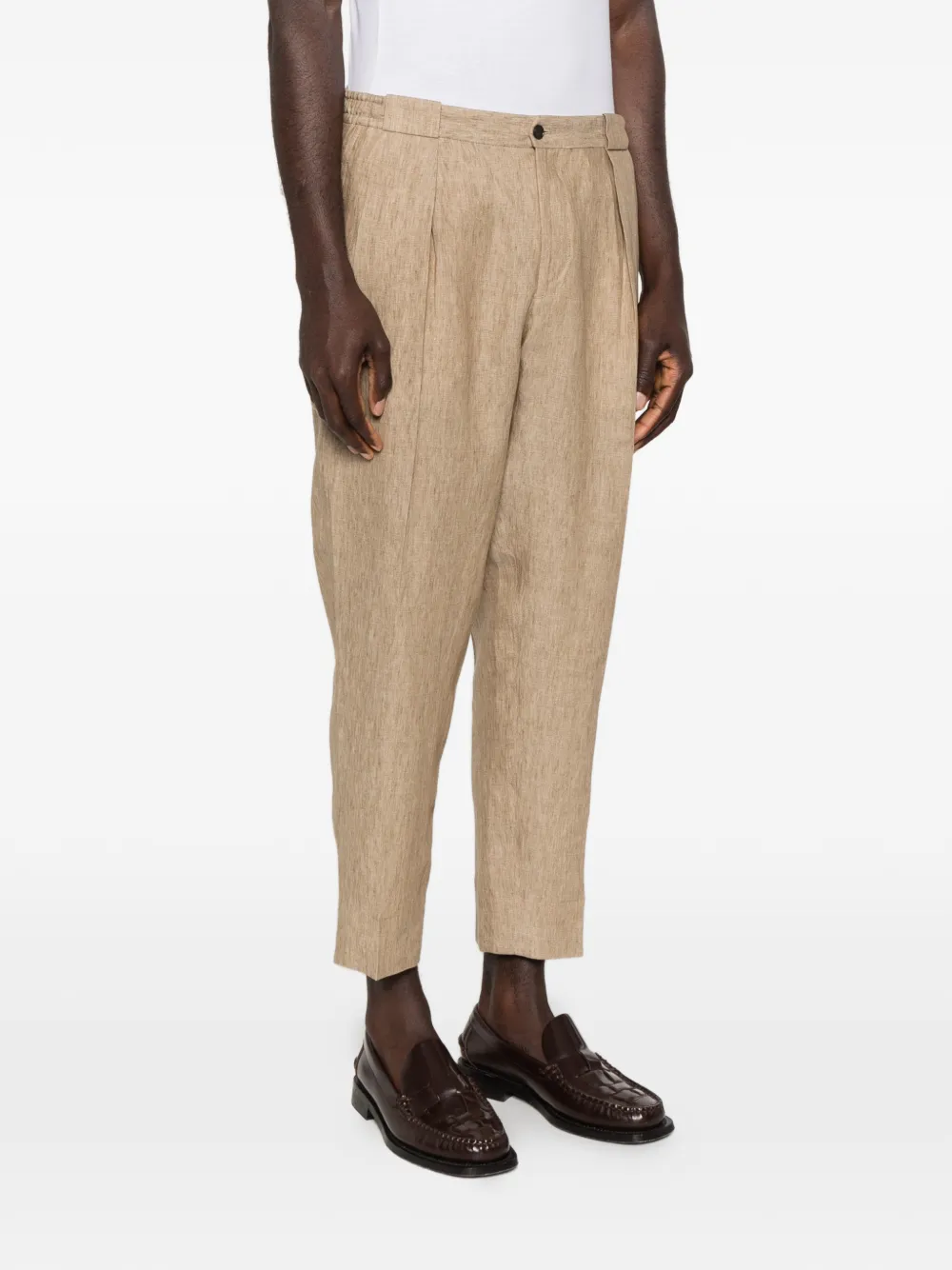 Briglia 1949 Portobello geplooide broek Beige