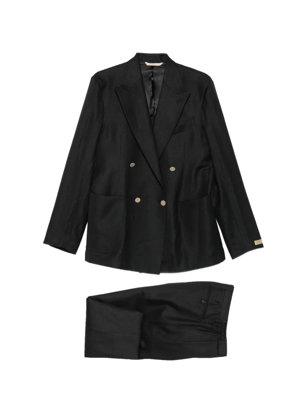 Briglia 1949 Bolgheri Portobellos double-breasted suit - Nero