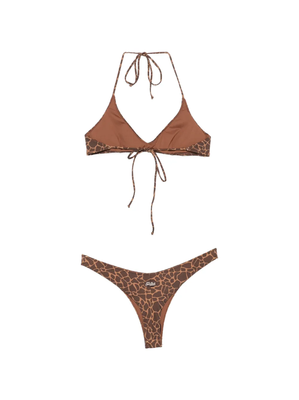 MC2 Saint Barth Hesni bikini met dierenprint Bruin