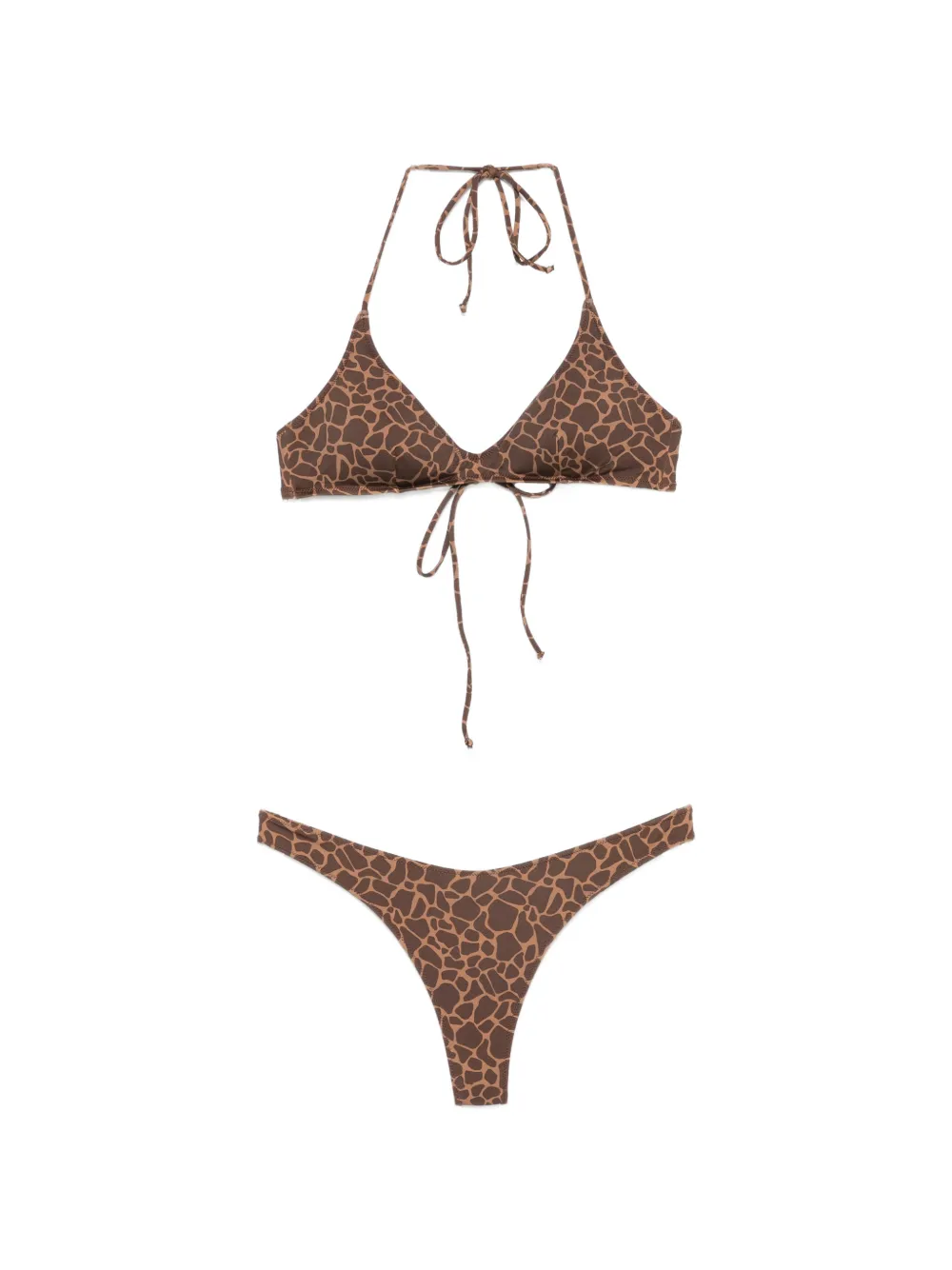 MC2 Saint Barth Hesni bikini met dierenprint Bruin
