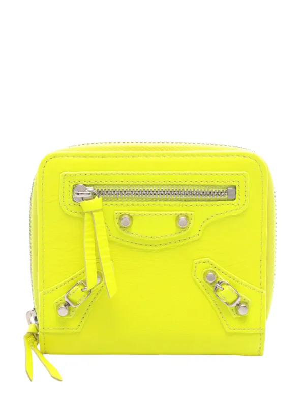 Balenciaga Pre-owned 2010-2026 Billfold Zip Wallet Small Wallets in Yellow