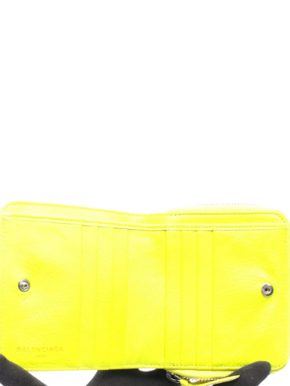  Balenciaga Pre-owned Billetera Billfold Zip Wallet Pequeña 2010-2026 - Amarillo 