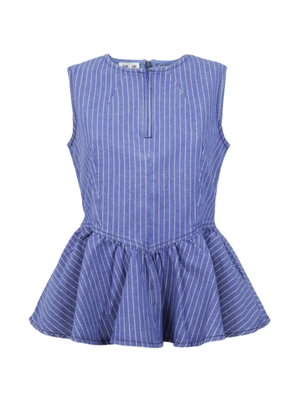 Baum Und Pferdgarten Merja pinstriped peplum blouse - Blu
