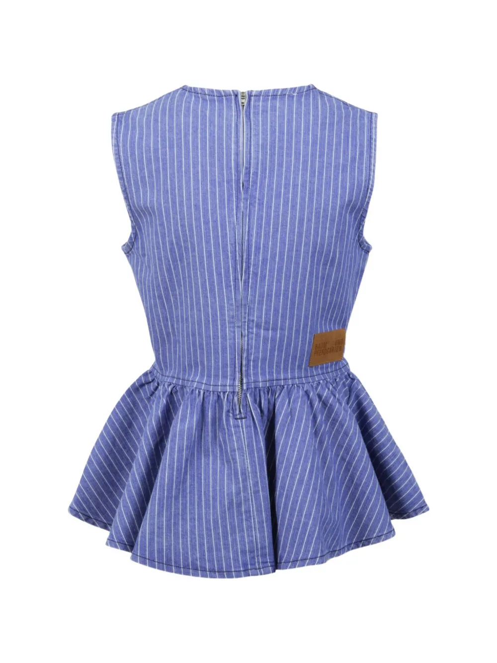 Baum Und Pferdgarten Merja peplum blouse met krijtstreep Blauw