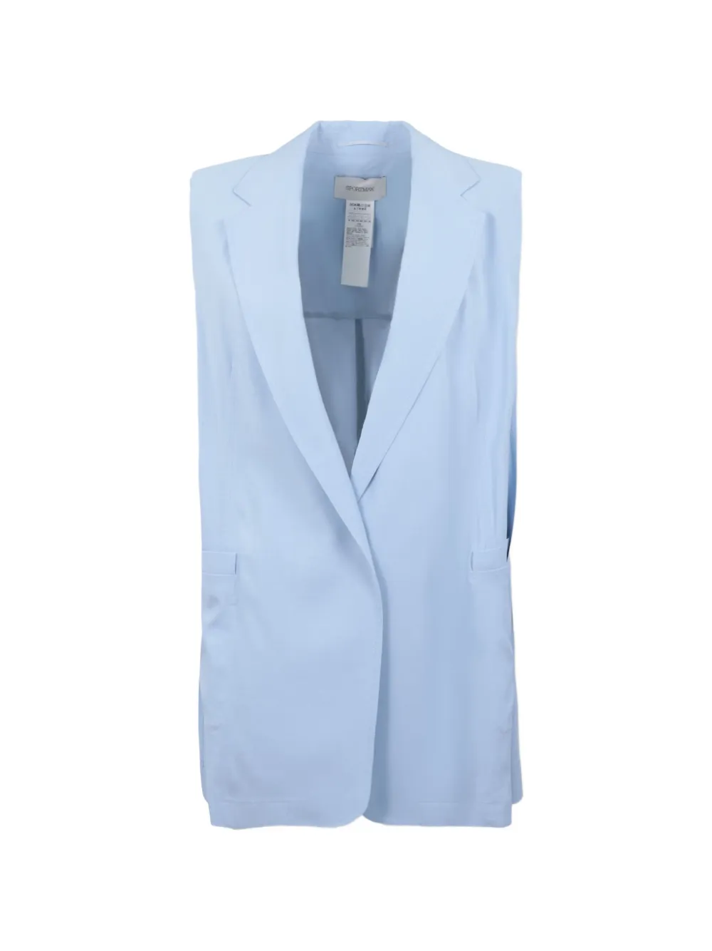 Sportmax sleeveless notched-lapels jacket - Blue
