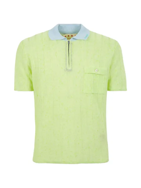 Marni cable-knit polo shirt