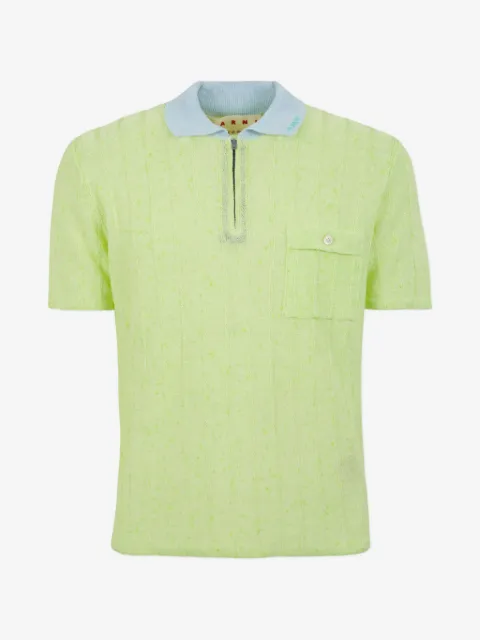 Marni cable-knit polo shirt