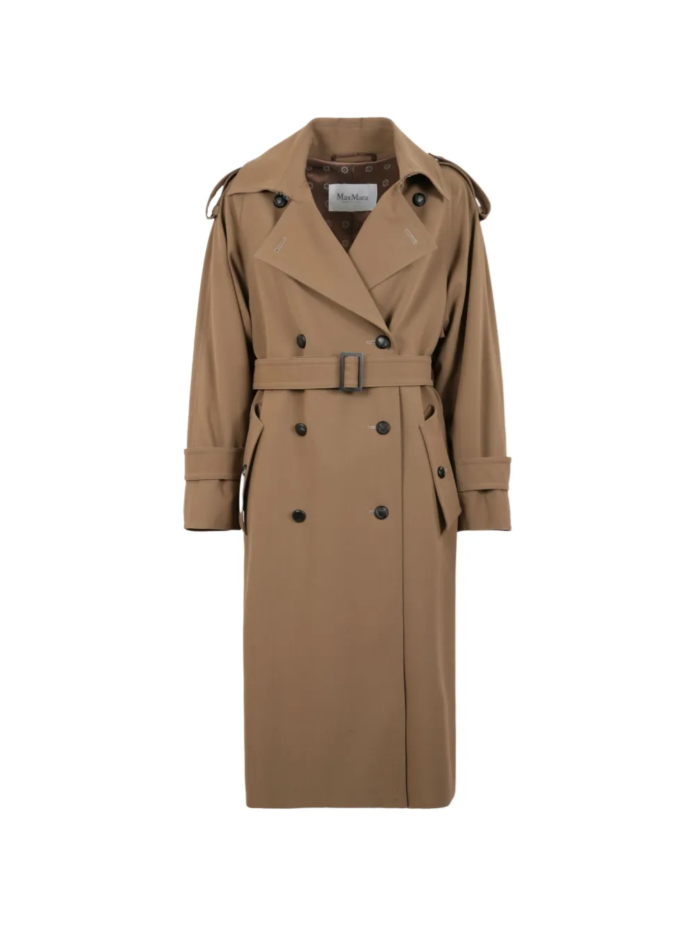 Max Mara Trench doppiopetto con cappuccio - Toni neutri