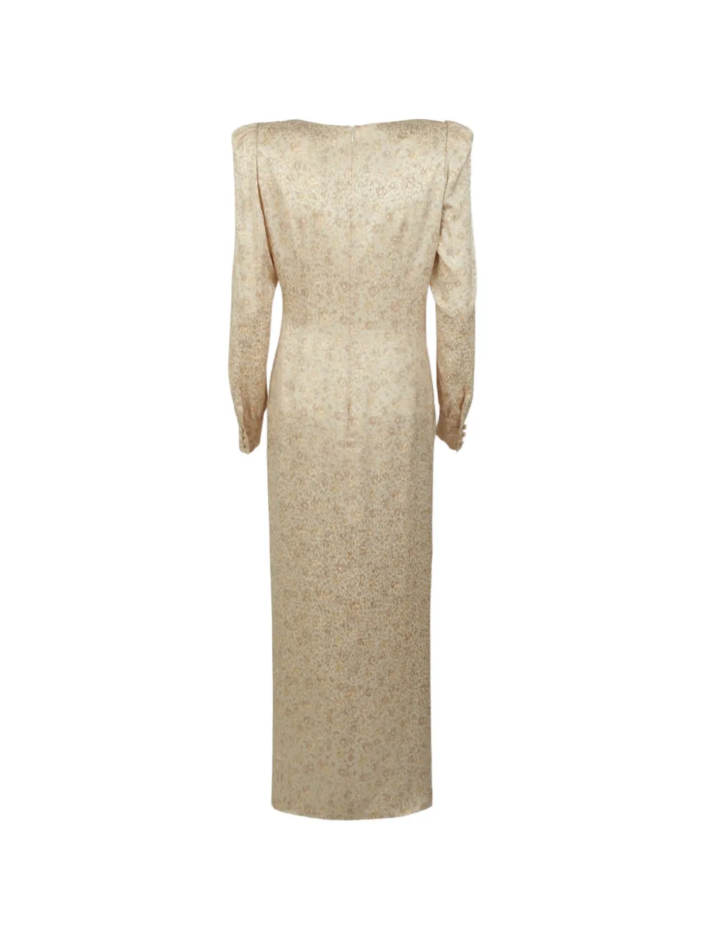 Alessandra Rich Jurk met jacquard Wit