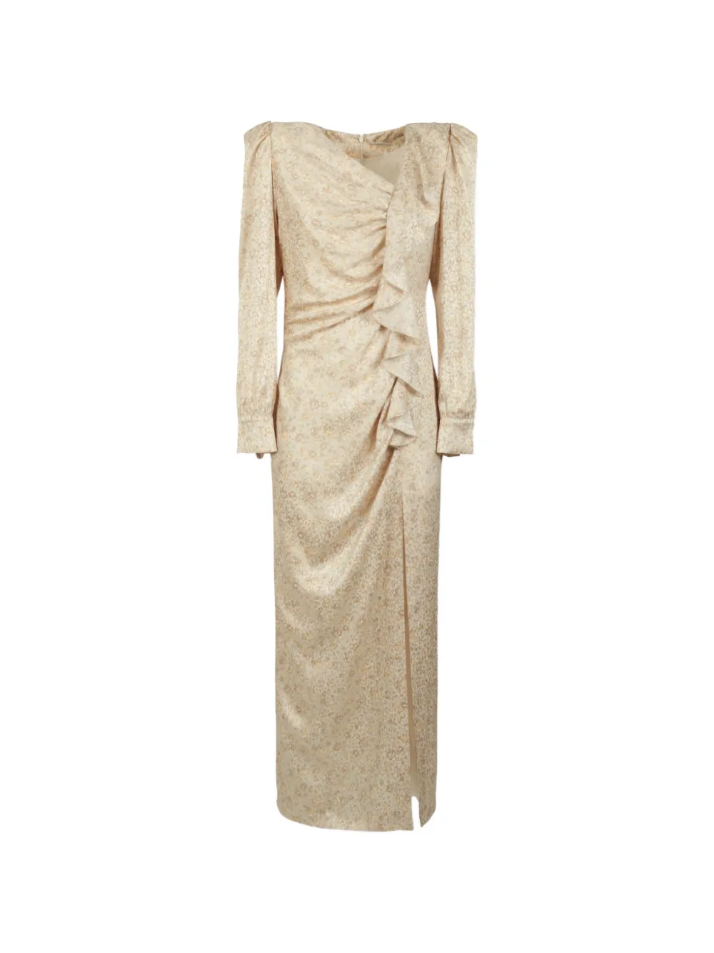 Alessandra Rich Abito lungo jacquard - Bianco