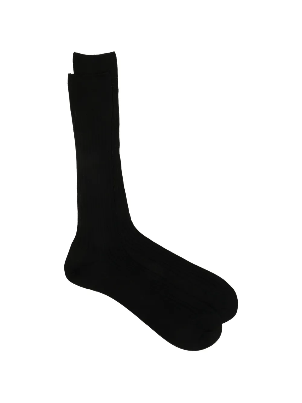 Zegna ribbed-knit socks - Schwarz