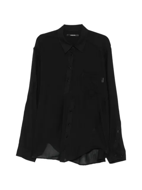 SONGZIO layered asymmetric-hem shirt
