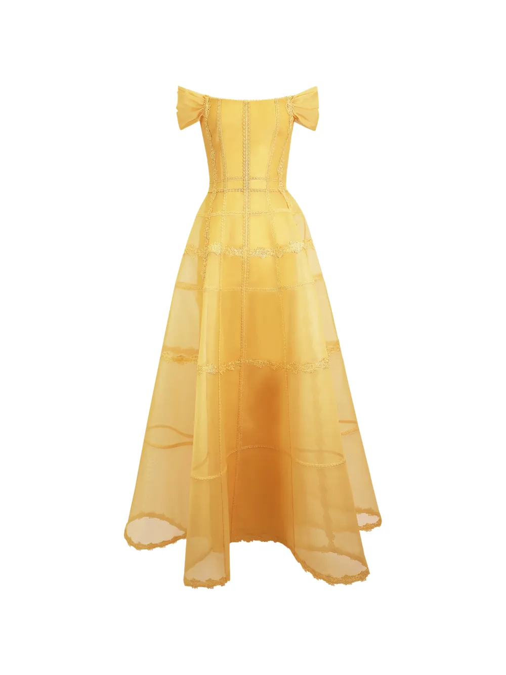 Gemy Maalouf Abito con spalle scoperte - Giallo