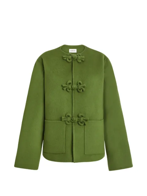 P.A.R.O.S.H. frogging-detail collarless oversized jacket