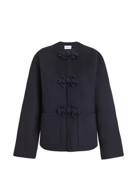 P.A.R.O.S.H. frogged-fastening patch-pocket oversized jacket