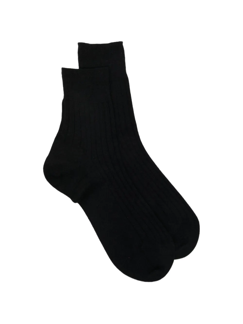 Zegna ribbed-knit socks - Schwarz
