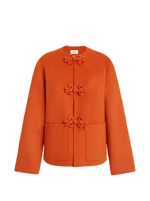 P.A.R.O.S.H. brushed-effect toggle-fastening jacket