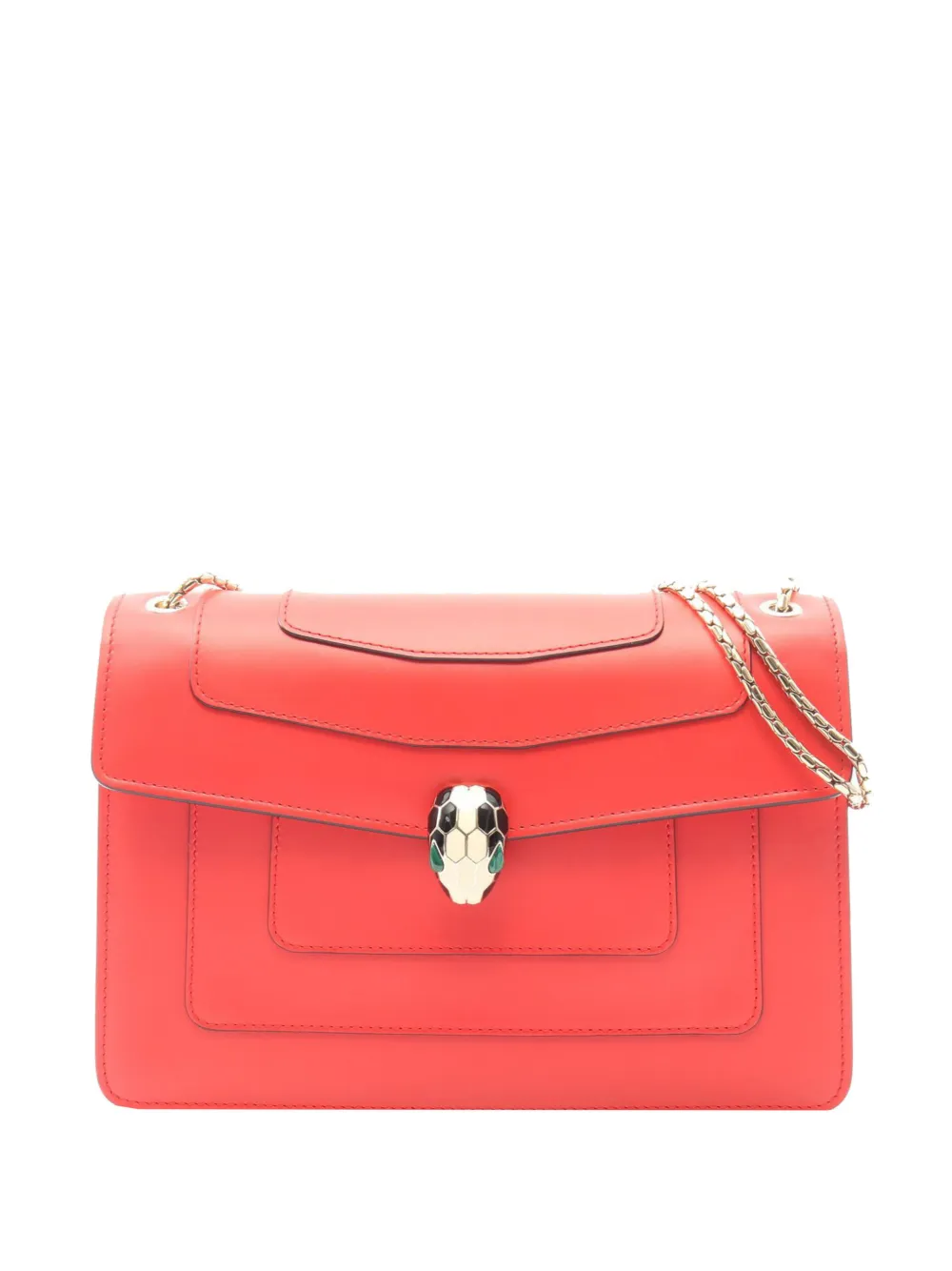 Bvlgari Pre-Owned 2010-2026 Medium Calfskin Serpenti Forever shoulder bag - Rosso