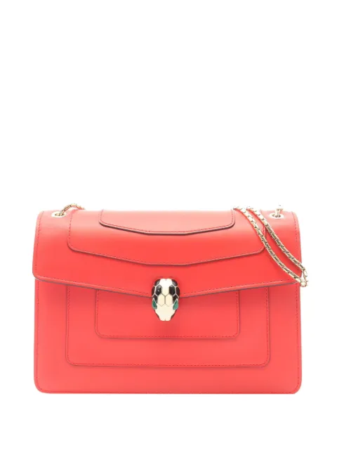 Bvlgari Pre-Owned bolso de hombro Serpenti Forever mediano de piel de becerro 2010-2026