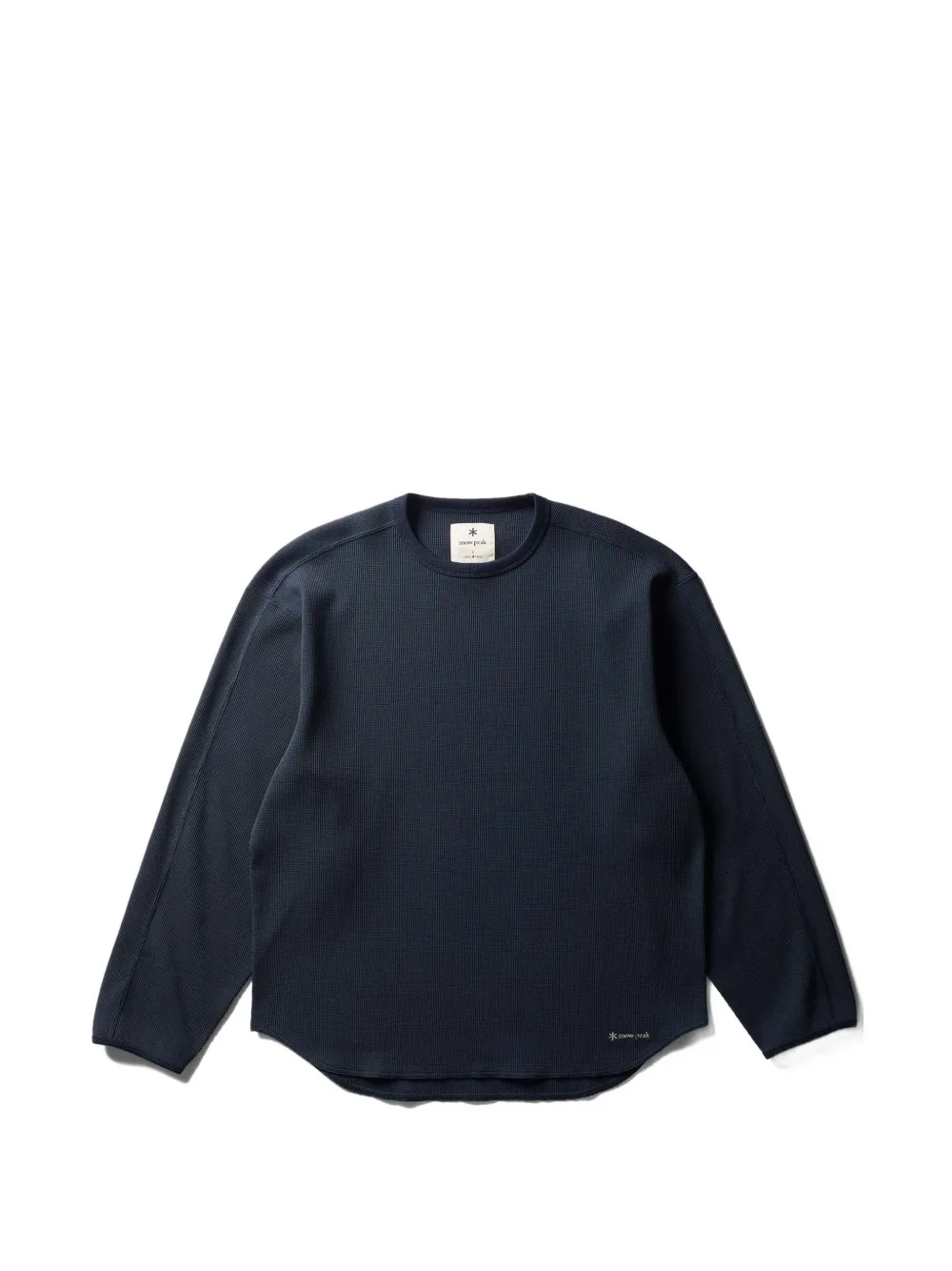 Snow Peak Dry Waffle long-sleeve T-Shirt - Blu