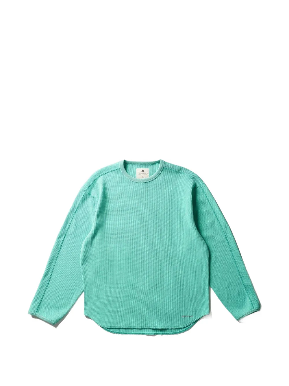 Snow Peak Dry Waffle long-sleeve T-Shirt - Verde