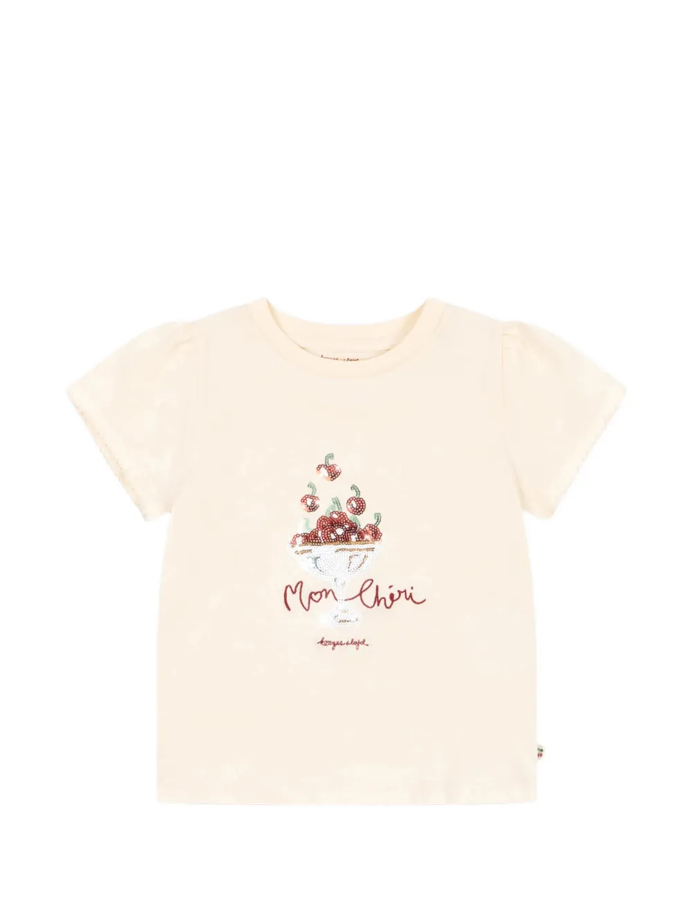 Konges Sløjd Famo puffed-sleeve top - Toni neutri