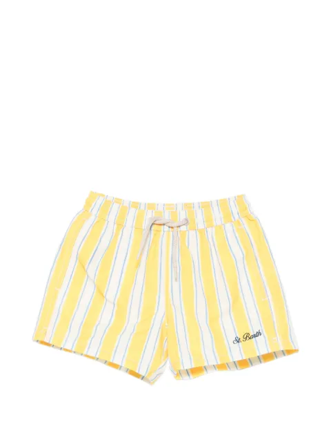 MC2 Saint Barth Kids Syros Jr striped drawstring swim shorts