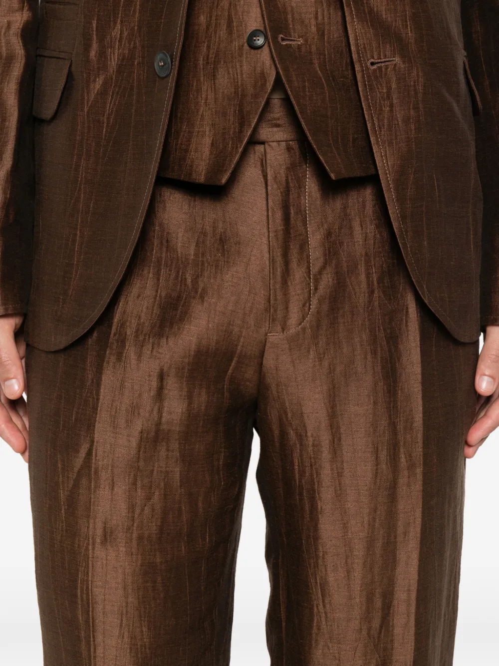 John Varvatos Plooibroek Bruin