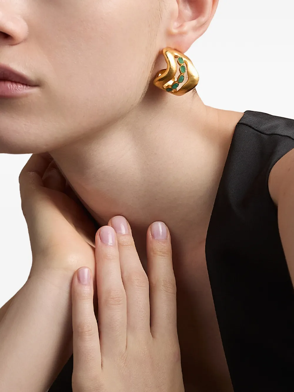 FENOMENA Mina Verde earrings - Oro