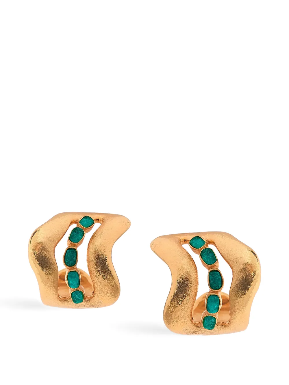FENOMENA Mina Verde earrings - Oro