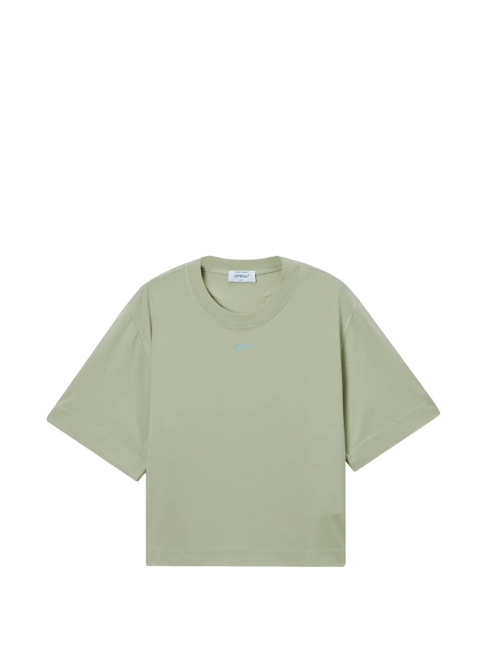 Off-White Arrows-print logo-embroidered T-shirt - Grün