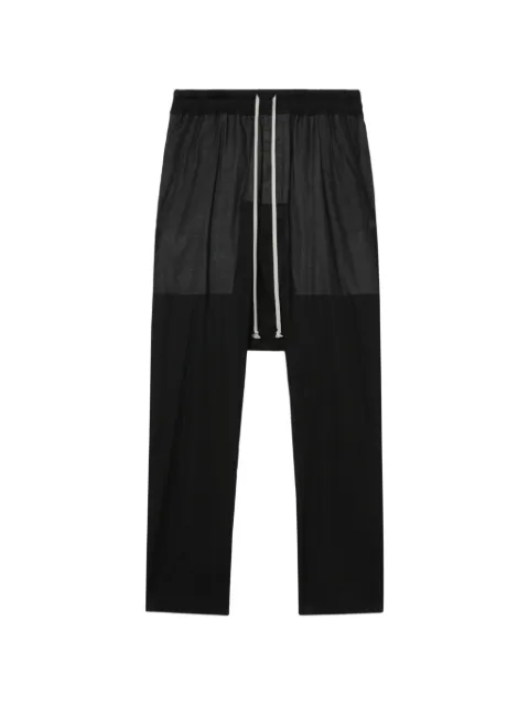 Rick Owens pantalones drop crotch con cordones en la pretina