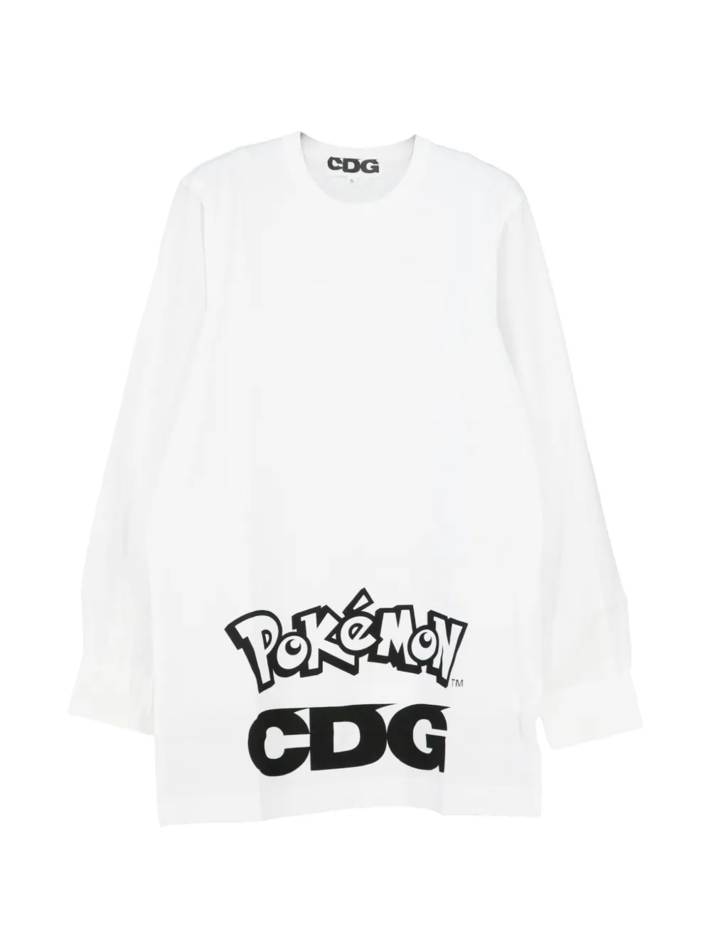 Cdg X Pokémon Logo-print T-shirt In White