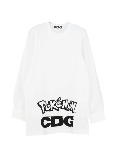 CDG x Pokémon logo印花T恤