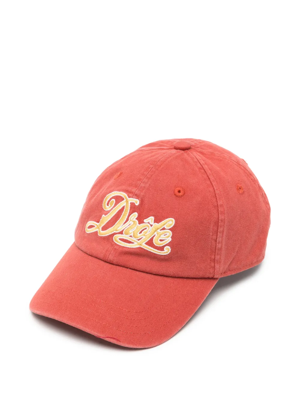 Drôle De Monsieur logo-embroidered baseball cap - Rosso