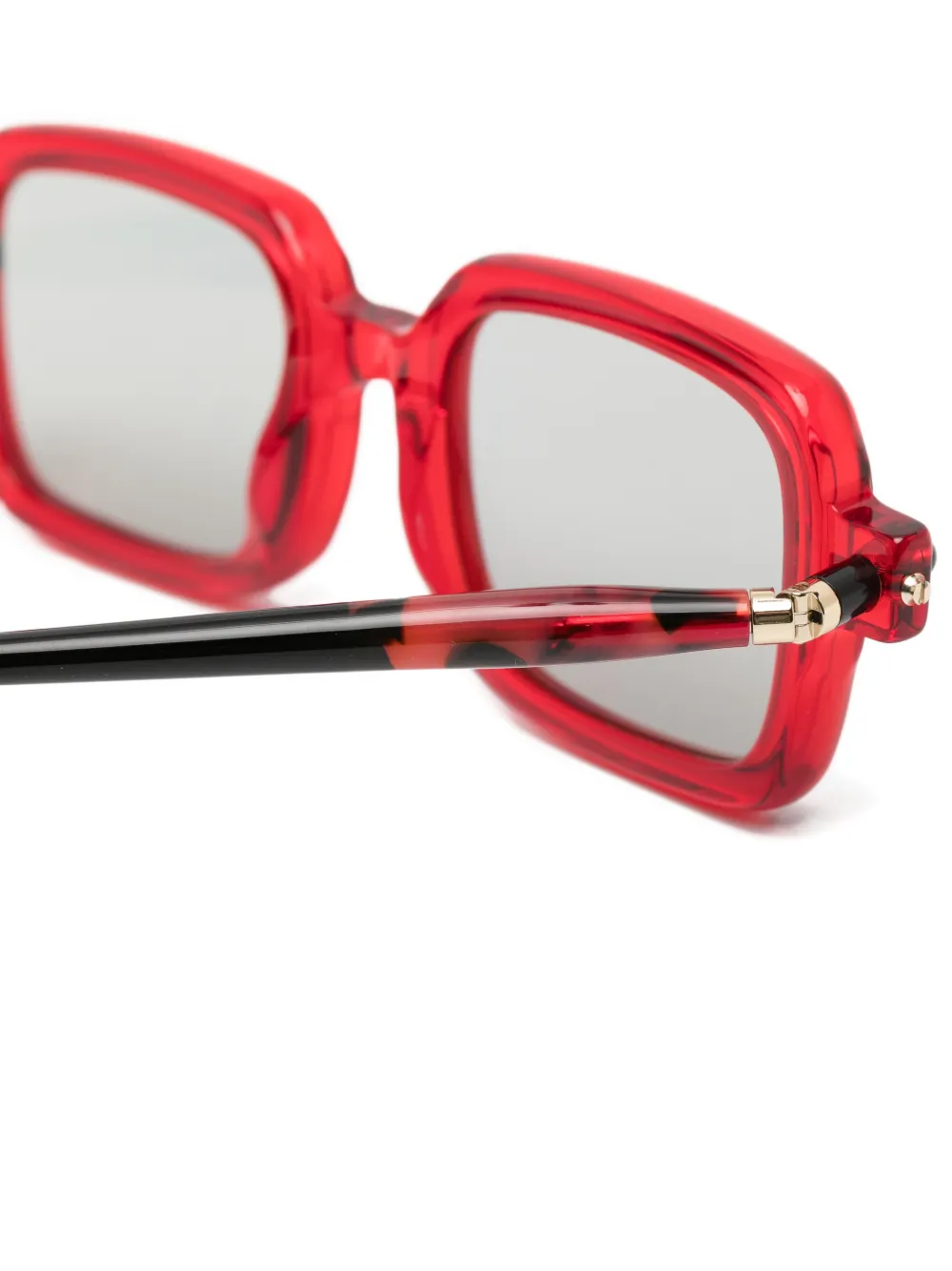 Kuboraum Zonnebril met vierkant montuur Rood