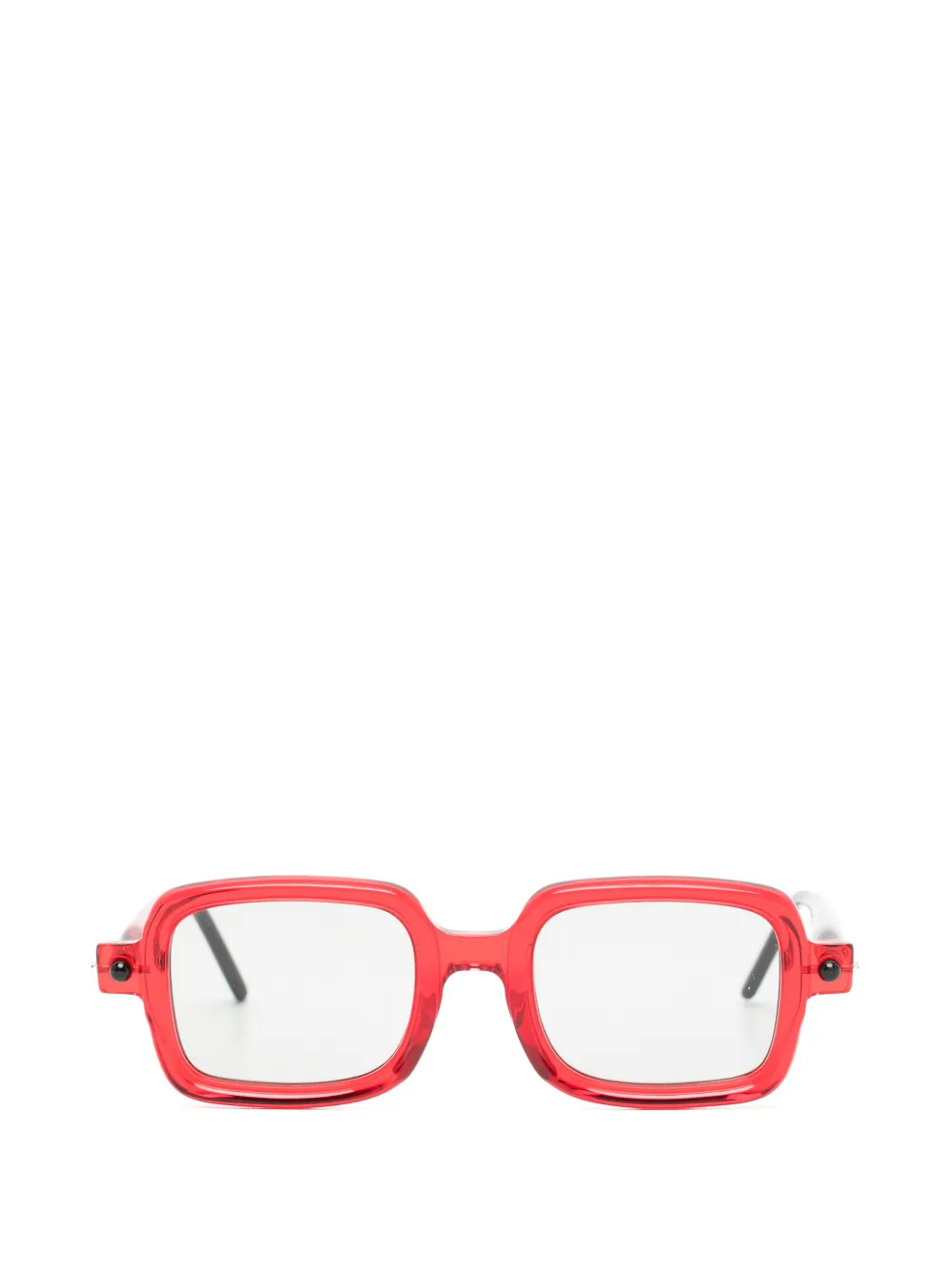 Kuboraum square-frame sunglasses - Rosso