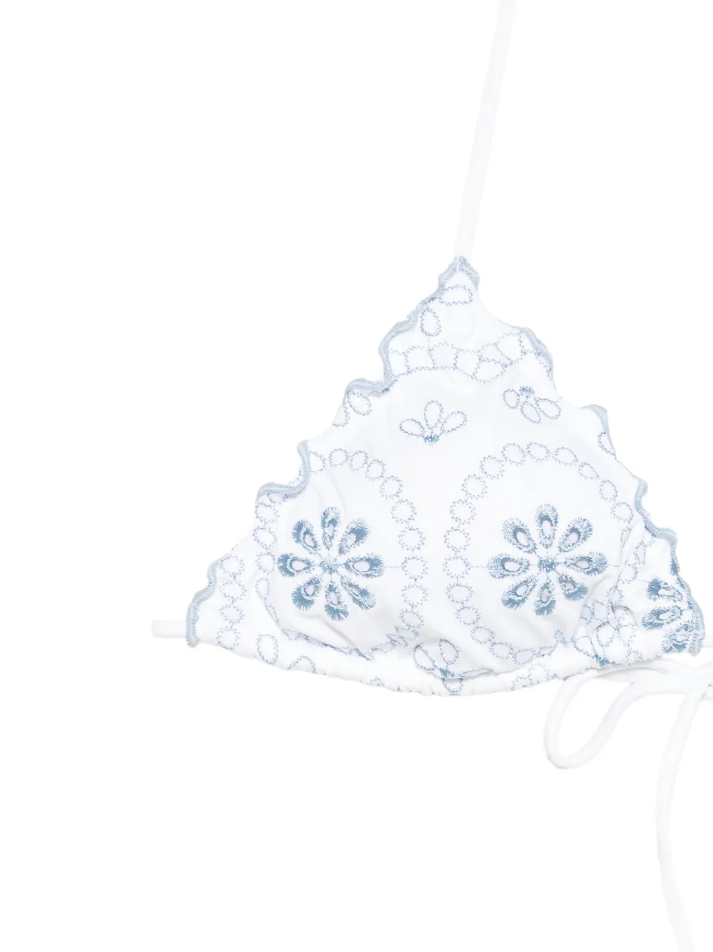MC2 Saint Barth Sagitami bikini met broderie anglaise Wit