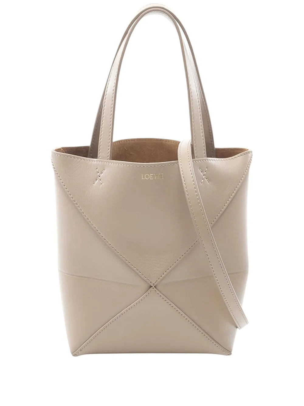 Loewe Pre-Owned 2010-2026 Mini Puzzle Fold tote bag - Toni neutri