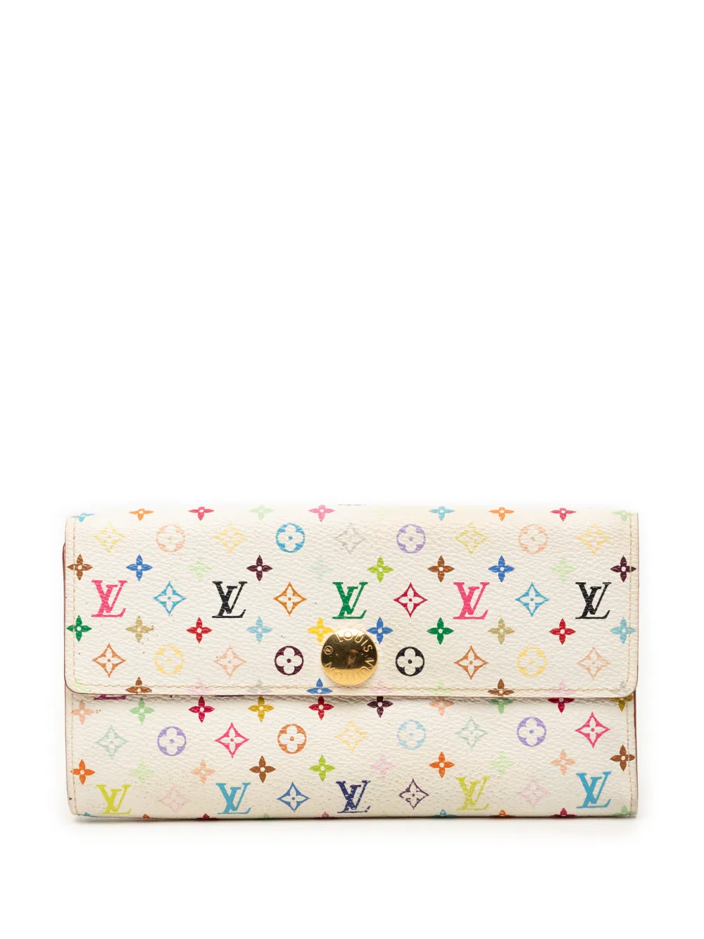 Louis Vuitton Pre-Owned 2008 Monogram Multicolore Sarah Wallet long wallets - Bianco
