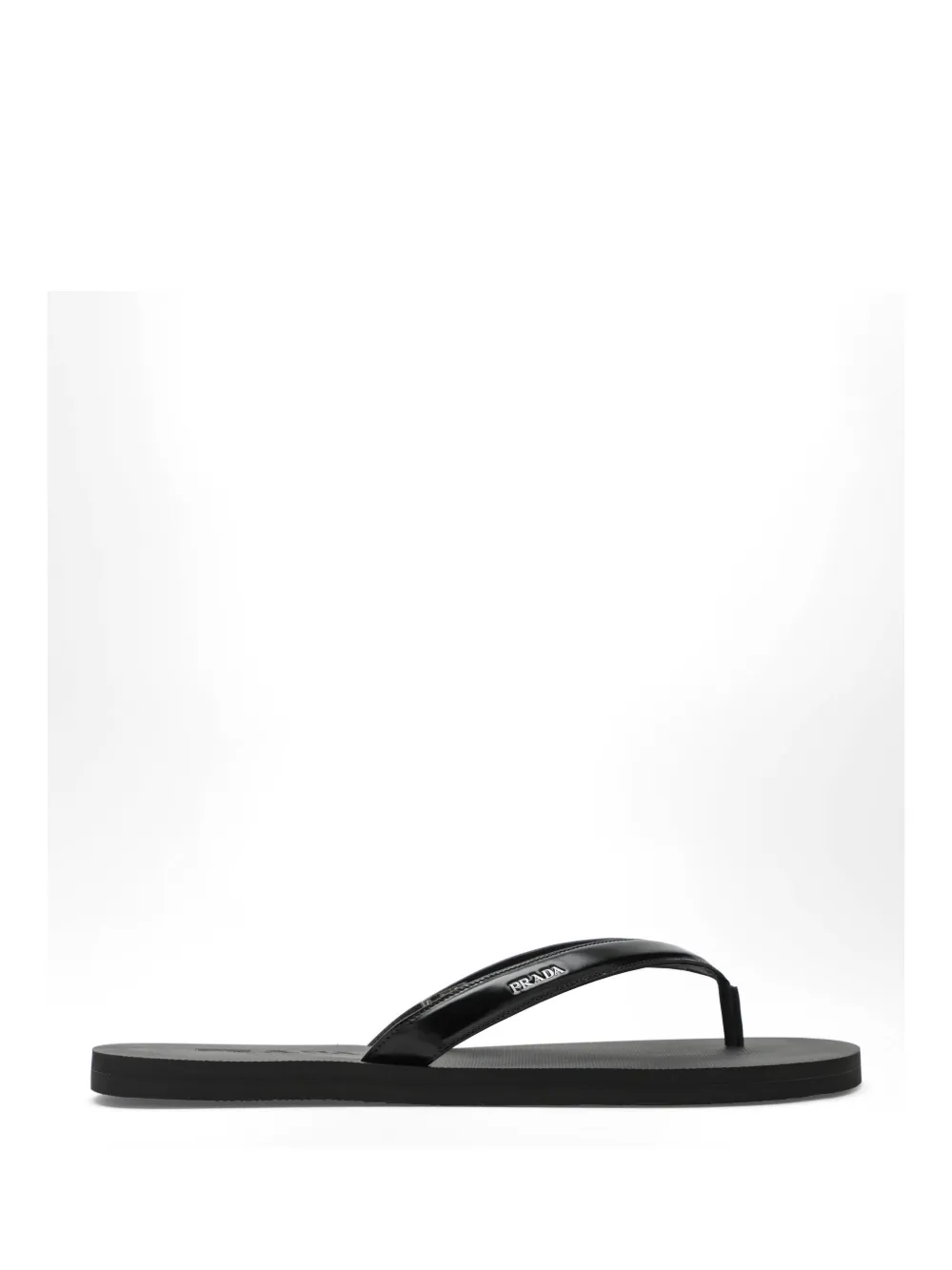 Prada logo-detail sandals - Schwarz