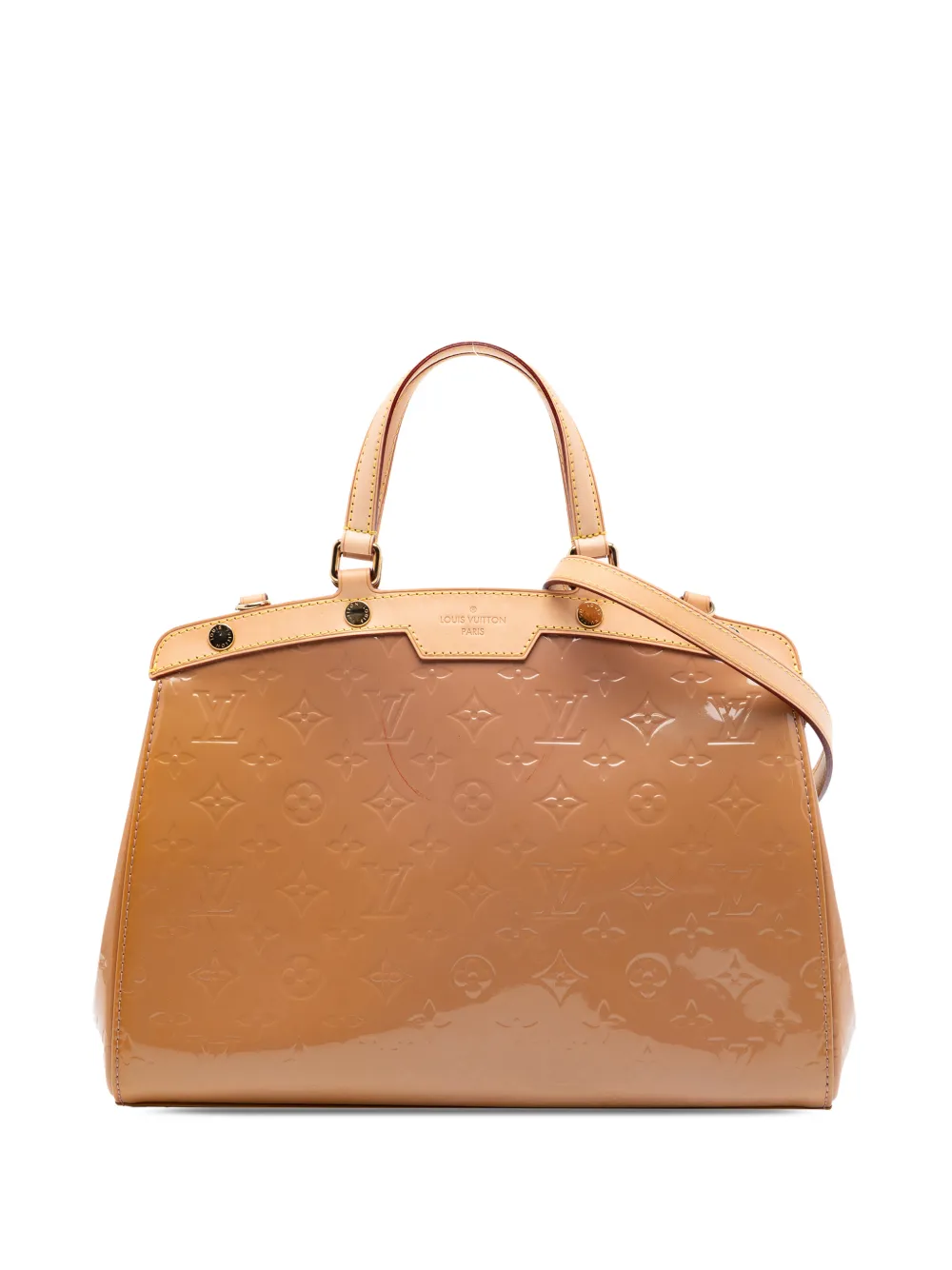 Louis Vuitton Pre-Owned 2013 Monogram Vernis Brea MM satchel - Marrone