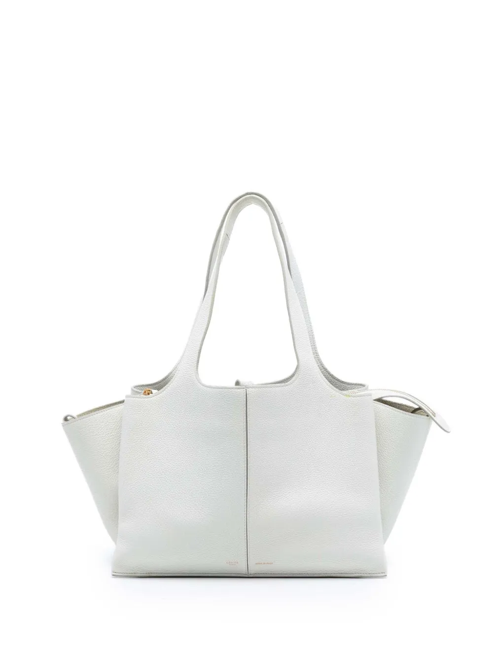 Celine Pre-Owned 2017 kleine Trifold Tote Bag aus Leder - Weiß