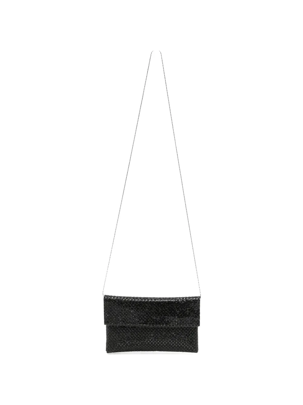 TWENTY FOURHAITCH Morna crystal-embellished clutch bag - Nero